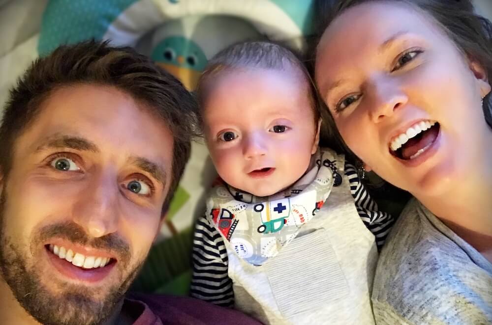 Jon, Laura and Ethan smiling through the arthrogryposis journey